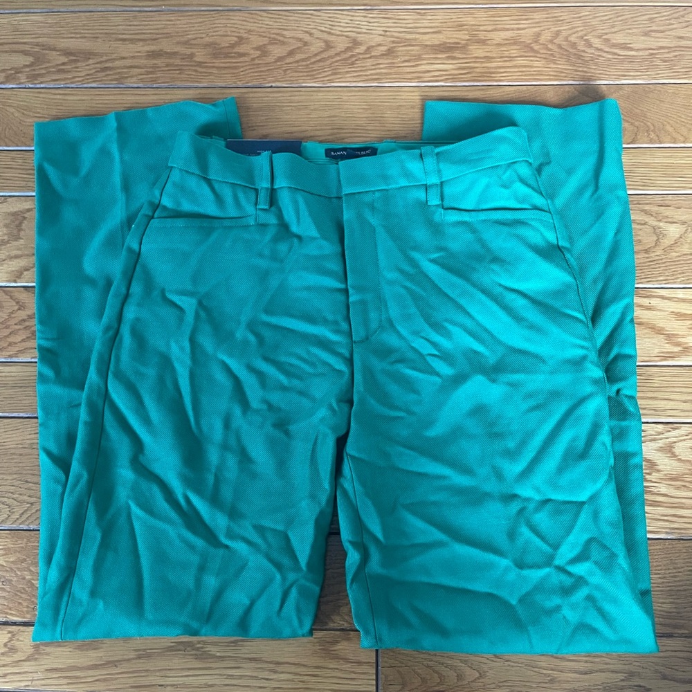 Banana Republic Green High-Rise Pants